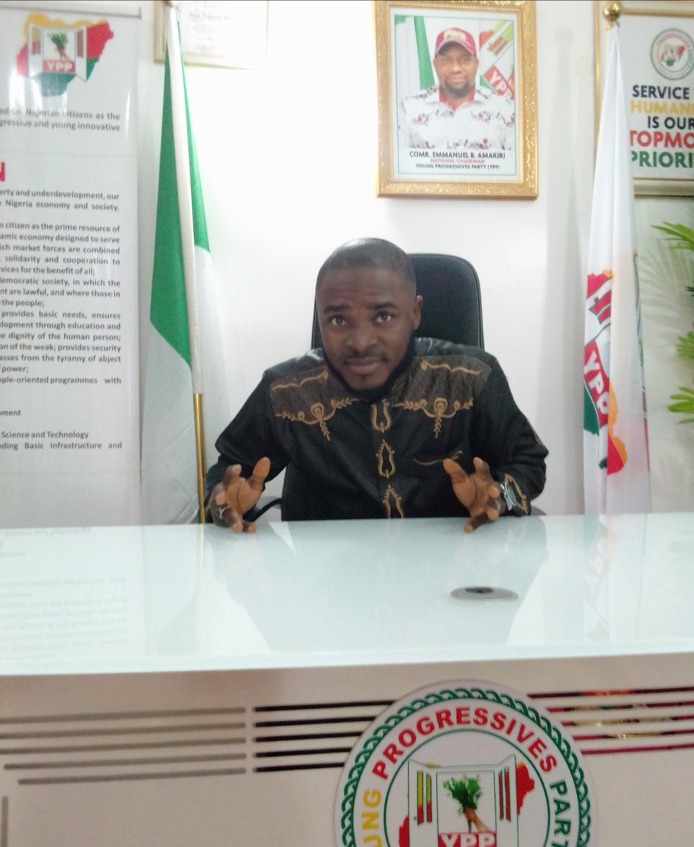 HonAdeno's tweet photo. I want to sincerely appreciate the leadership of YOUNG PROGRESSIVES PARTY, for the privilege and opportunity to lead nasarawa state for YPP as state chairman.
This is what we call Youth inclusiveness in political process.
Today I'm the youngest political party state chairman. https://t.co/6hEu2lwj1P