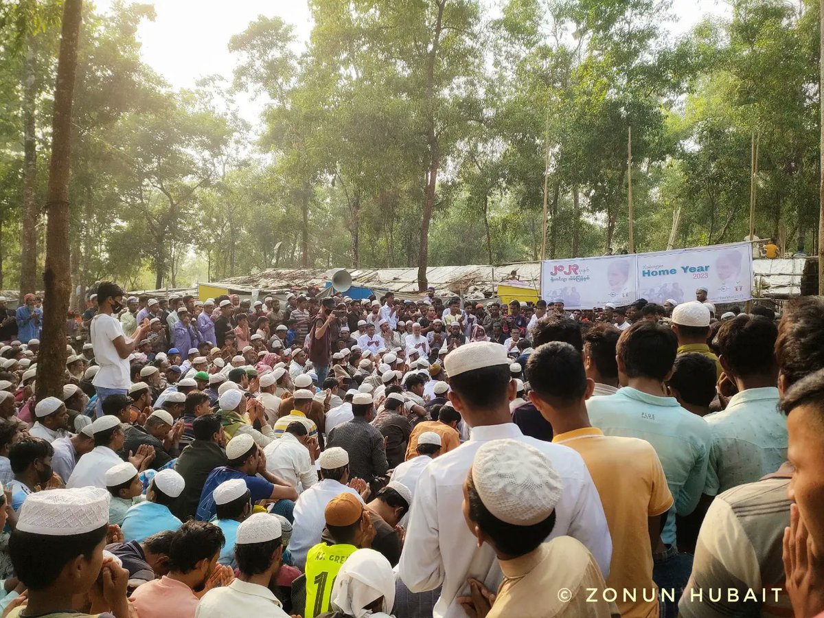 We Rohingya refugee in Bangladesh   hoping for a sustainable solution like repatriatio.
#Rohingya demonstrates a campaign #HomeNewYear2023
#Rohingya 
#Reparations 
#genocide 
#hopeless
