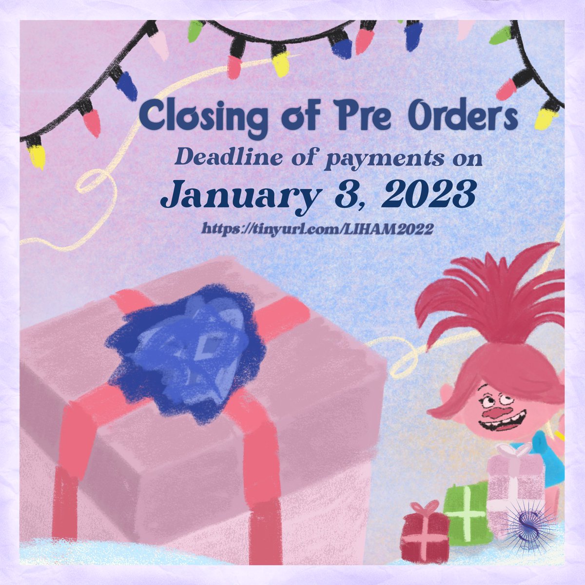 SAMPAGAMNL's tweet photo. Don't let the bells end - just let them ring in peace🔔

As the year ends, so do our pre-orders. So check your wish list and make payment for your deserved goodies!💝

Link: https://t.co/6A3D3eRgWN 🎁🎅🏻

#SampagaMNL
#LIHAM 
#ParaSaKinabukasan

Caption by: Sky
Pubmat by: Niv https://t.co/L7Z1H613s8
