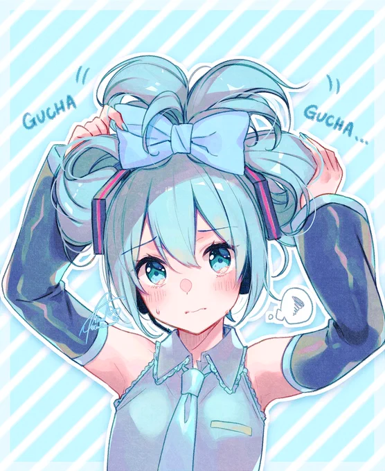 今年の描き納めはずっと描きたかったシナミクです髪まとめるの難しかったけど楽しかった…! 
