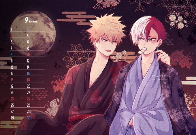 爆轟カレンダー私は9月を担当しました! My illustration for the 2023 calendar, I got to draw the boys for my bday month  