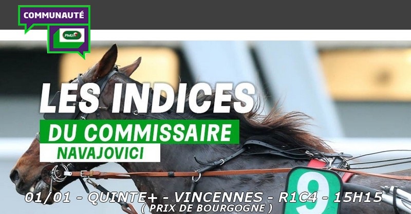 navajovici's tweet photo. Bonjour, pour le #quintรฉ #PDARQ5 dimanche ร @Vincennes_Hippo mes indices placent ๐๐๐ง๐๐ช๐ฉ ๐'๐ผ๐ง๐ข๐๐จ (15) et ๐ฝ๐ก๐๐๐ ๐ฟ๐๐ฅ๐ (8) en tรชte de ma sรฉlection ๐ค retrouvez #mesindicesduturf ๐ sur la Communautรฉ @PMU_Hippique ๐ Bonne Annรฉe ร tous ๐
Voir la fiche du 01/01๐