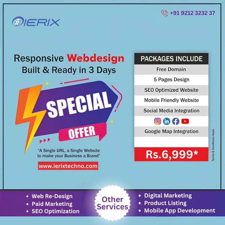IerixTechnology's tweet photo. If you don’t treat your customers right, they won’t want to support your business. We will make your company different.
Contact us at +91 9212323237 for more information.

Visit our website:- https://t.co/3EZE9sVwuC

#ierix #digitalmarketing #webdevelopment #webdesign #website https://t.co/HAaRcr2fHl