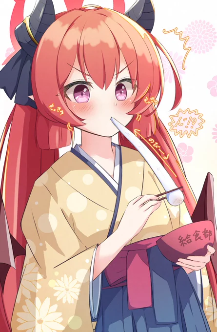 おしるこを食べるジュンコちゃん #ブルアカ #BlueArchive #블루아카이브