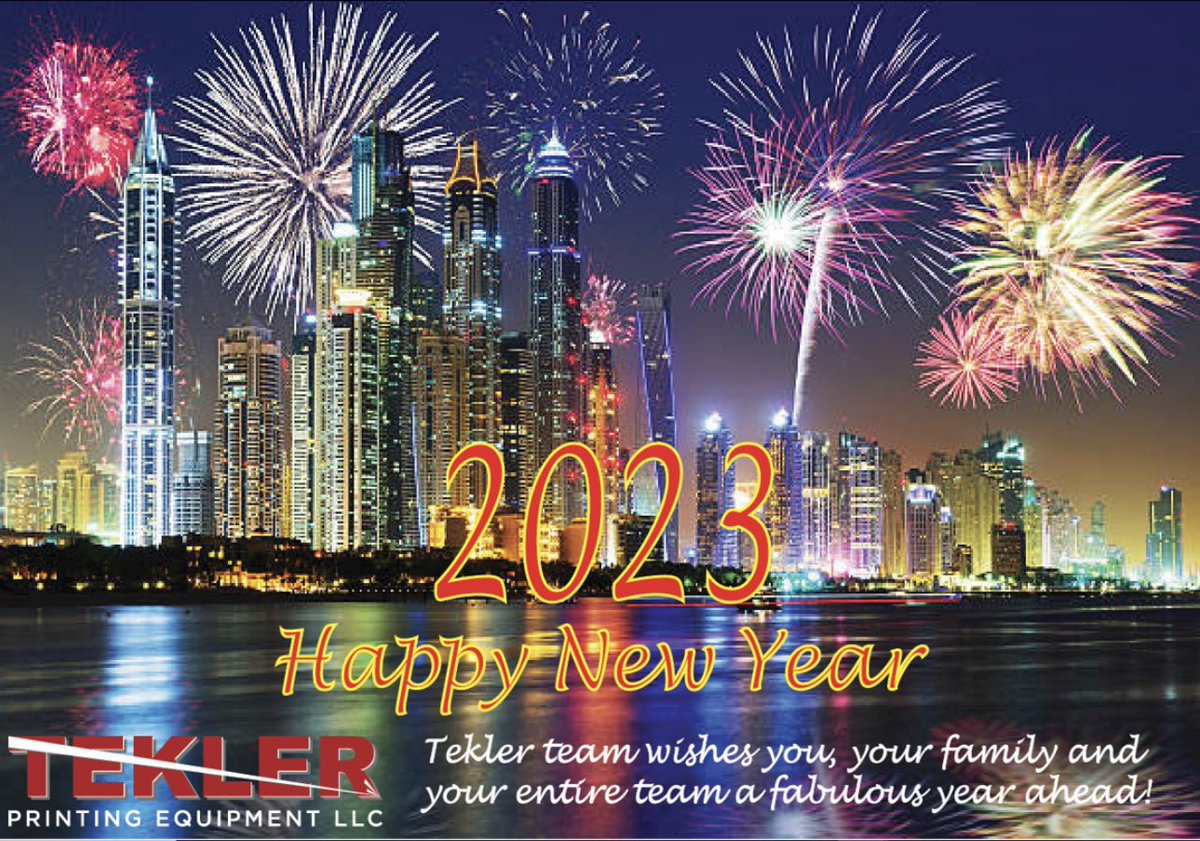 tekler_com's tweet photo. TEKLER Printing Equipment LLC  wishes you peace, joy, and prosperity throughout the coming year. https://t.co/6fHm7RYsSz