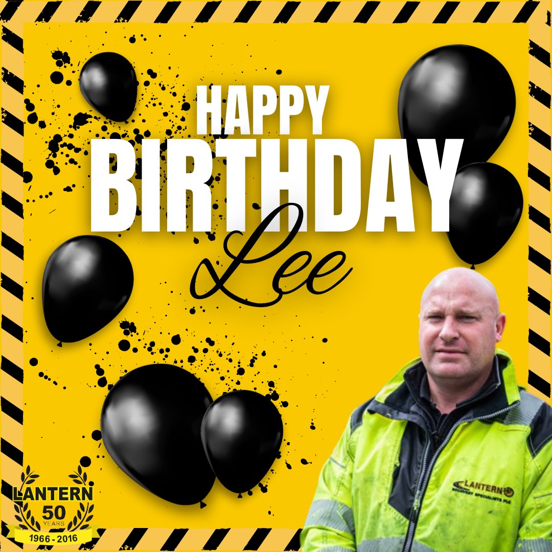 LanternRecovery's tweet photo. 🎈🎉 HAPPY BIRTHDAY 🎉🎈

Another day, another birthday! We would now like to wish our Director of Recovery Operations, Lee, a wonderful happy birthday! 😁 we hope you have a fantastic day Lee!👌🏻

#roadsideassistance #heavyrecovery #coveredtransportation #multiload https://t.co/QN58z3DsAo