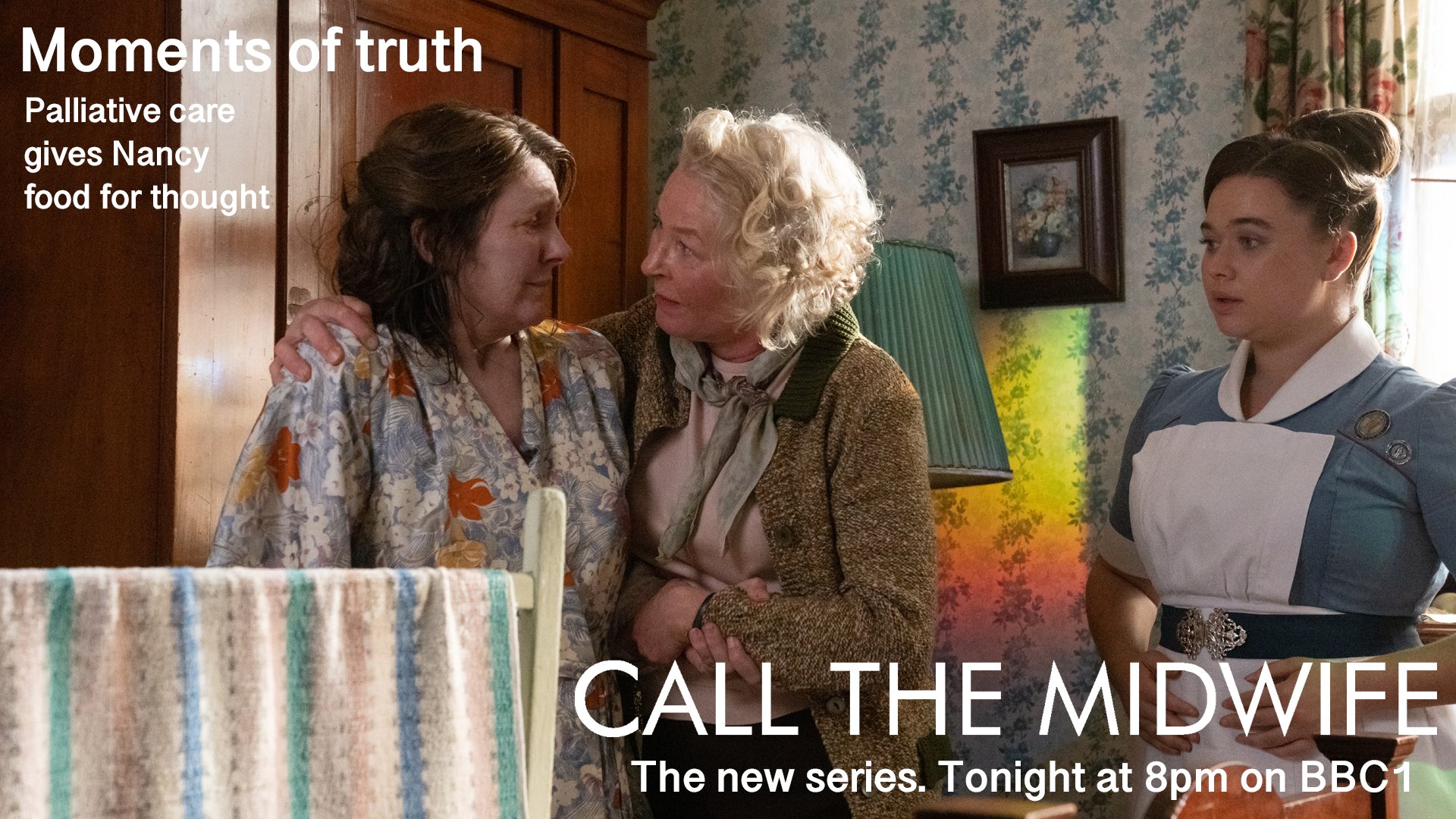 Call the Midwife on X: UK fans!! The new series of #CallTheMidwife begins  in 4 hours!! 🤩🤩🤩 Dying lays bare what a life conceals Call the  Midwife. Tonight at 8pm on @BBCOne