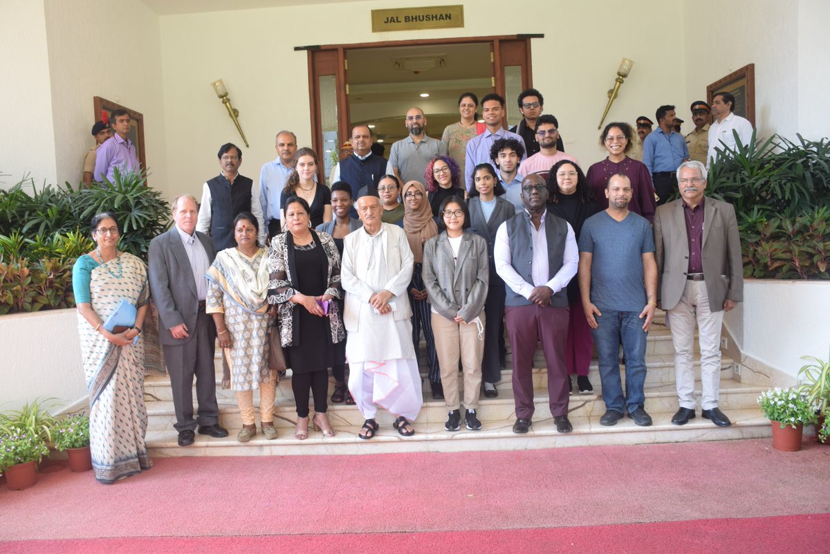 Prof Paramita Sen, City University of New York, Prof Neal Philip, Prof Brian Van Hull of City University of New York, Prof Ujwala Chakradeo, VC, SNDT Women's University, Prof Karbhari Kale, Officiating VC, Savitribai Phule Pune University and students from CUNY were present.