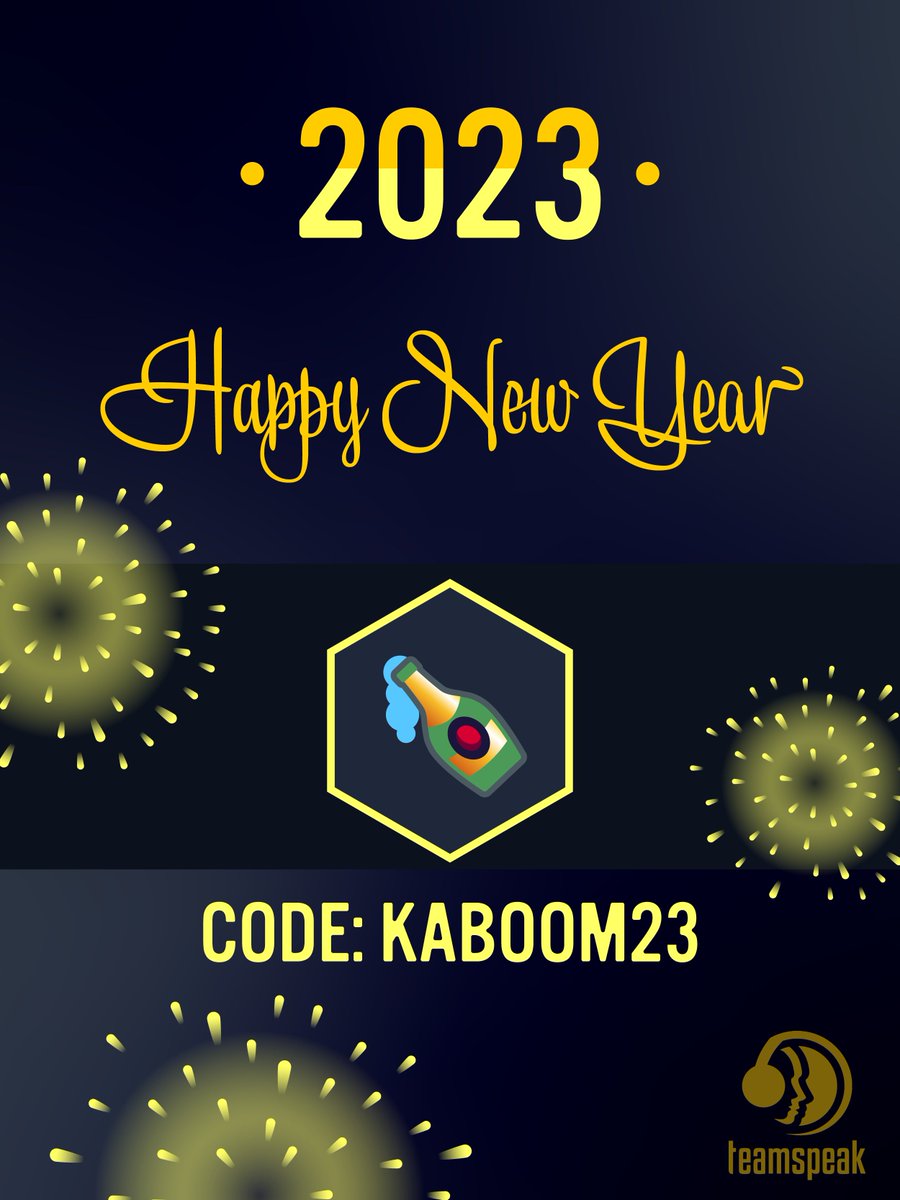 Happy New Year!! 🤩

It's time to tackle new challenges! We wish you all a wonderful 2023 and hope it brings you new adventures, blessings and all the happiness.

And of course, there is a new badge: KABOOM23

Enjoy! 🍾🎆

#NewYear | #HappyNewYear | #HappyNewYear2023