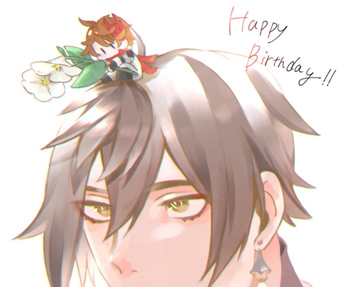 鍾離先生お誕生日おめでと〜! #zhongli 