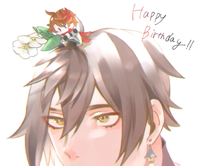 鍾離先生お誕生日おめでと〜! #zhongli 