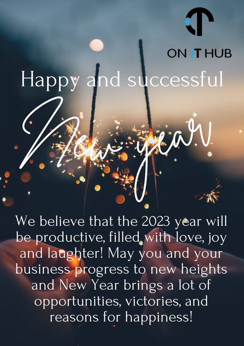 ONITHUB's tweet photo. Happy and successful 2023!

#newyear #happynewyear #christmas #love #instagood #newyearseve #happy #technology #newyears #goals #follow #new #art #family #k #celebration #music #life #merrychristmas #businessprosperity #CyberSecurityAwareness https://t.co/9WA9mnszj9