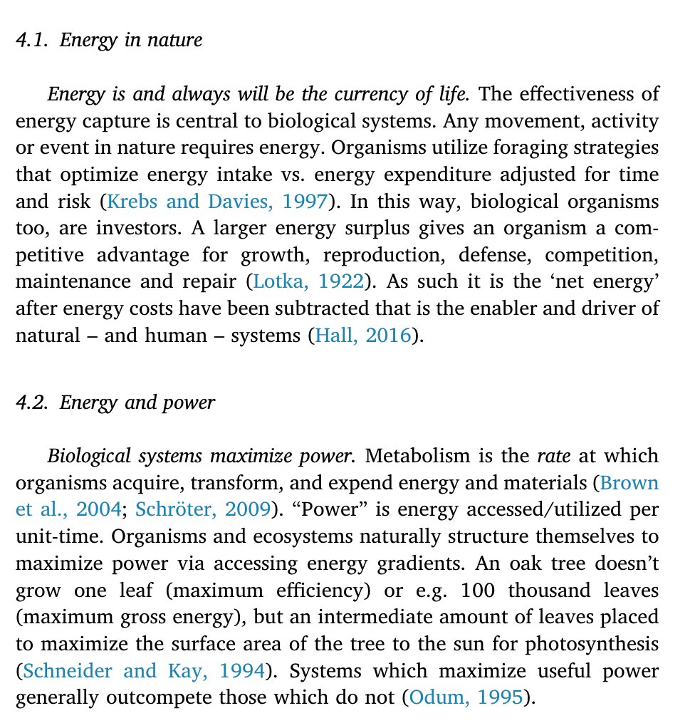plurigrid's tweet photo. "Energy is and always will be the currency of life. {...} Systems which maximize useful power generally outcompete those which do not." 🌇📈⚡️
#EnergyTwitter #SystemsEconomics https://t.co/9BgjDbRYNT