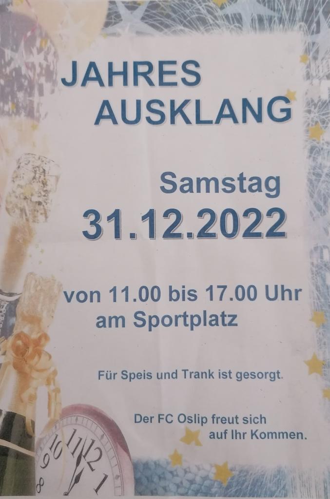 Oslip_Uzlop's tweet image. Jetzt: 🎉🥂🍀🍾Jahresausklang in #Oslip 👇