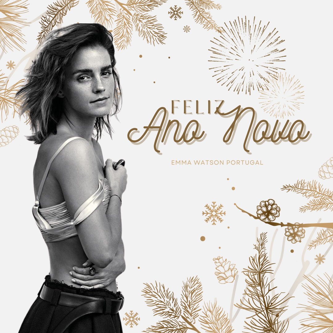 A equipa do Emma Watson Portugal deseja a todos vocês um feliz ano novo. 💞