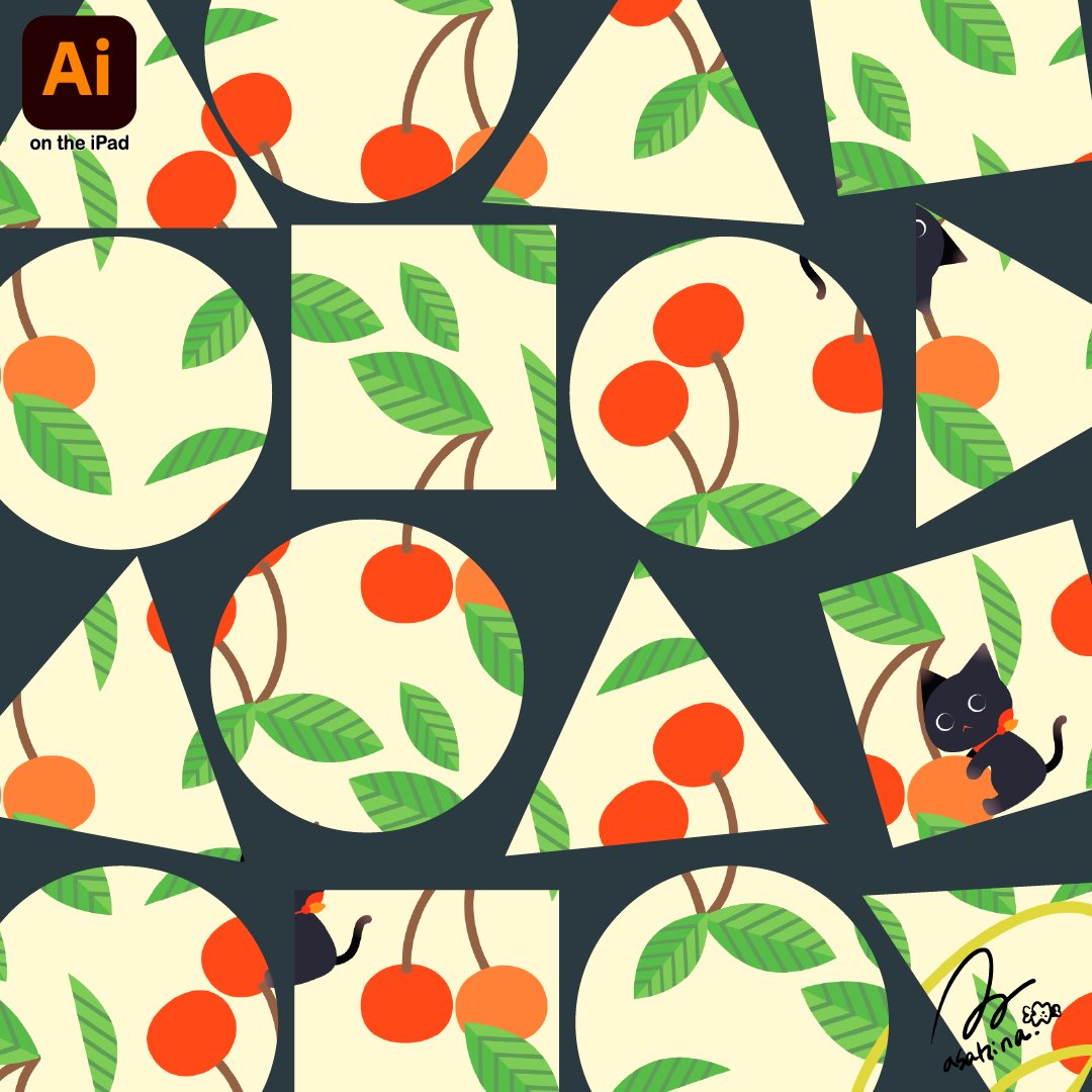 「12月に入って呟いたIllustrator iPad版のプチ動画で皆さまの反応が」|あさひな。のイラスト