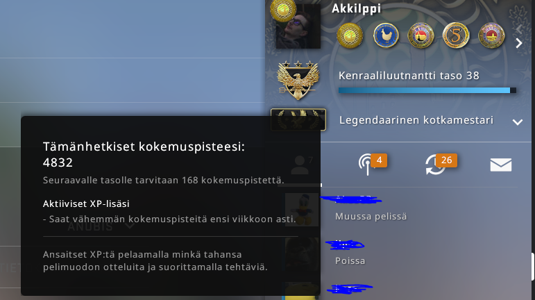 Akkilppi's tweet photo. @CSGO can i have xp https://t.co/vaX6nOl2Xh