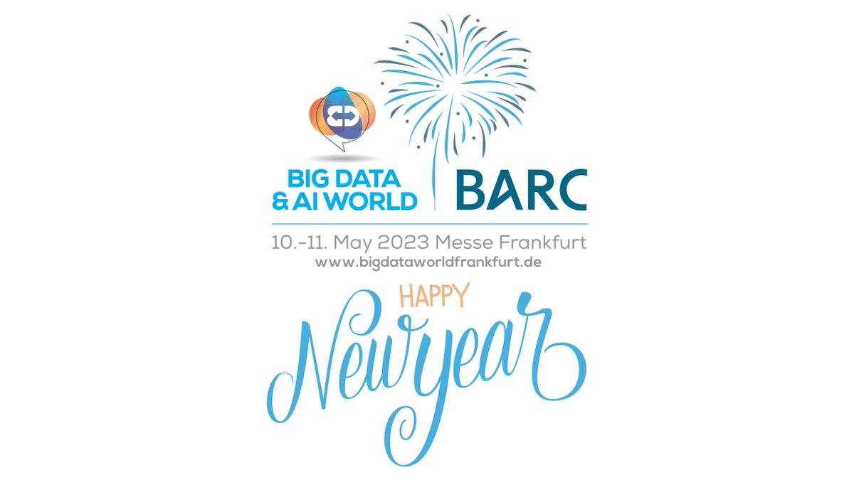 BDWFrankfurt's tweet image. We wish you all a good start into the new year and a successful and happy 2023!

#happynewyear #frankfurt #bigdataworld #bdwf #exhibition #tradeshow #nurmiteuch #bigdata #ai #europe #tech