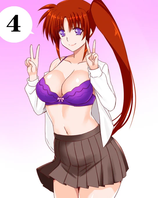 リリカル年末カウントダウン #リリカルなのは #おっぱい #フェイト #はやて #なのは  