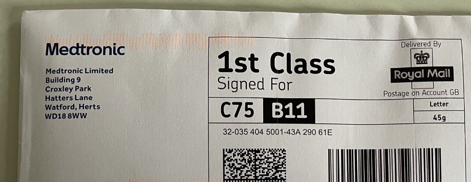 LeilaMHogan's tweet image. @Medtronic don’t waste your money sending ‘Signed For’ again as @RoyalMail don’t even attempt a signature they just post 🤷🏻‍♀️ #royalmail #signedfor