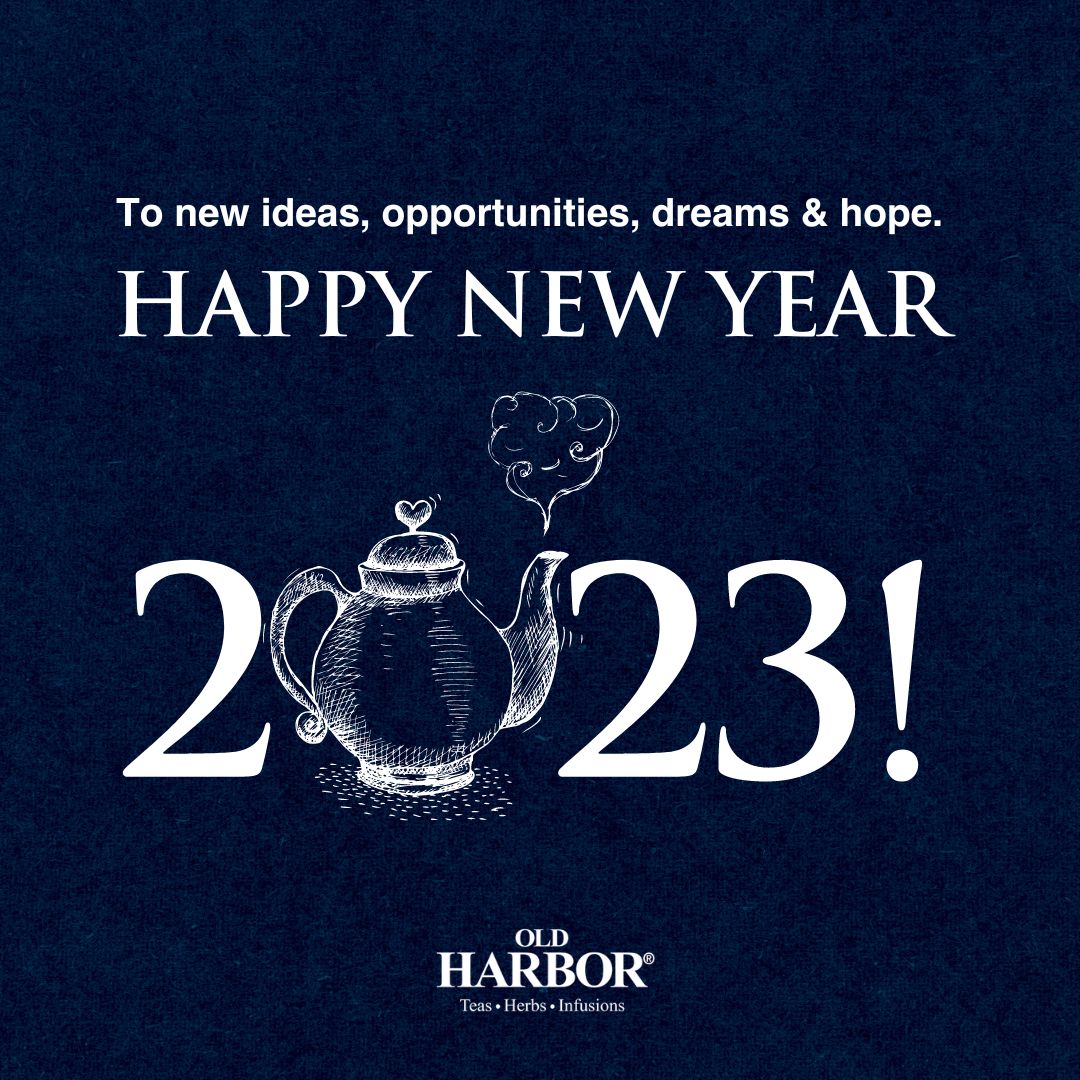 oldharbortea's tweet photo. Each year is a gift that holds hope for new adventures. May your New Year be filled with exploration, discovery,  growth &amp; tea .

#happynewyear #HappyNewYear2023 #oldharbortea #hope2023 #Welcome2023 https://t.co/mP1JLfsI3y