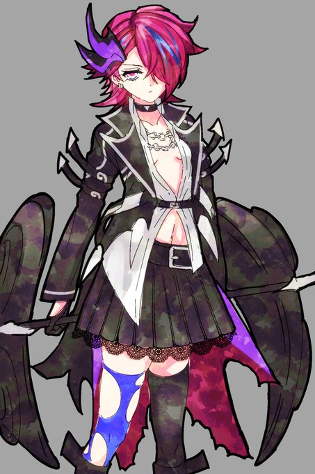 今年描いたロキ♀です🎤😈 