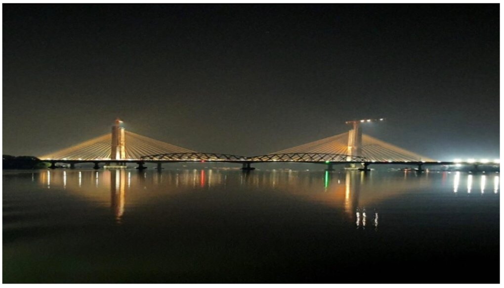 sidkuks's tweet photo. Heartening to see this beautiful spectacle of our #zuaribridge!
#zuaribridge @TransformingGoa @transformIndia #connectinggoa #ConnectingAspirations #ConnectingPeople #ConnectingHearts @DrPramodPSawant @BJP4Goa @BJP4India @nitin_gadkari @vaibhav_74 #ModiHaitoMumkinHai #AccheDin https://t.co/RrWiXqW4ET