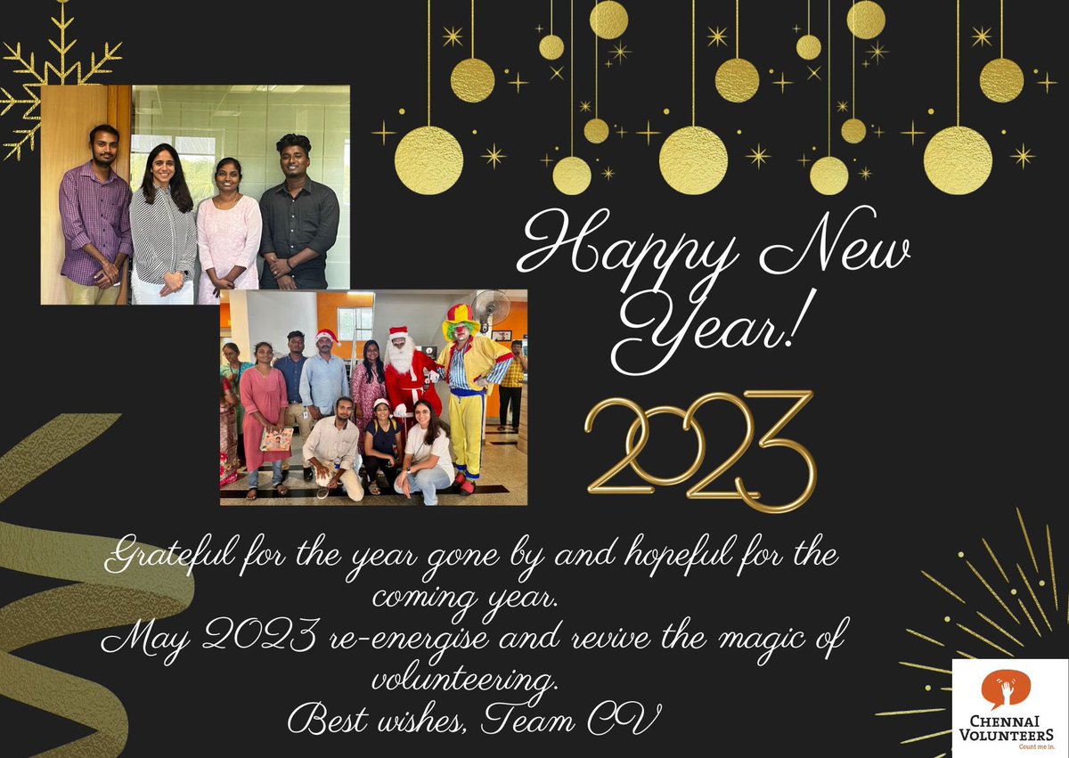 Chennai Volunteers (@chnvolunteer) on Twitter photo "For some peole, volunteering is a way of giving, but for our tribe. it's a way of living." Thank you for volunteering with us and wish you happiness and health in the coming year, Team CV. #gratitude #hope #newyear2023 #thankyouforvolunteering #chennaivolunteers "For some peole, volunteering is a way of giving, but for our tribe. it's a way of living." Thank you for volunteering with us and wish you happiness and health in the coming year, Team CV. #gratitude #hope #newyear2023 #thankyouforvolunteering #chennaivolunteers