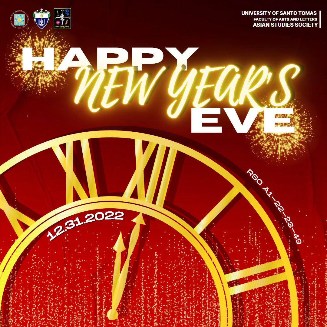 assoc_ust's tweet photo. π"Celebrate endingsβfor they precede new beginnings.β βJonathan Lockwood Huie
π A happy and glorious New Year!
πToday marks the last day of the year. It is a moment to reminisce our memories and experiences in 2022.
#NewYearsEveDragons
#AcesOfAS
#USTASSOC https://t.co/ZAwGV6JpJA