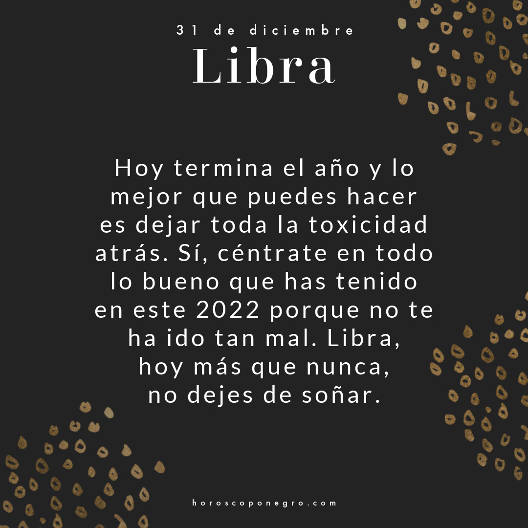 libra_hn's tweet photo. El horóscopo diario del 31 de diciembre para Libra 🔮♎ #horoscoponegro #horoscopodiario https://t.co/826IAgsEjl