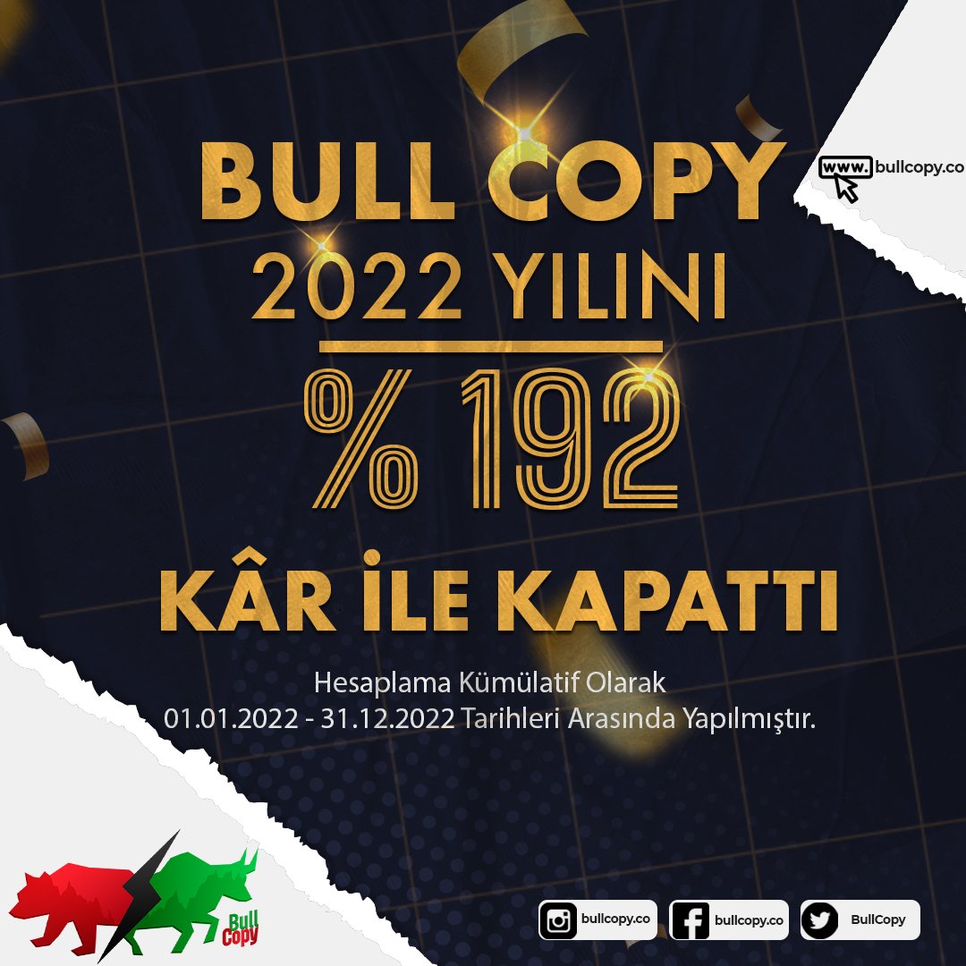 BullCopy's tweet photo. Kripto Para Piyasaları İçin Çok İyi Bir Yıl Olmamasına Rağmen #BullCopy %192 Kar ile 2022 Yılını Kapatıyor. 

#Mutlu ve #Sağlıklı Yıllar Dileriz..
#Yılbaşı #KutluOlsun..

https://t.co/oDOgMNCiAV
#Bitcoin #Kriptopara #Binance #coin #btc  #trade #copytrade #yapayzeka #algoritma https://t.co/olETNZgc9x