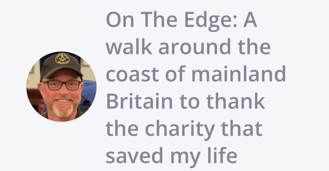 Lincolnshire #Freemason Chris Jones sets of tomorrow to walk the entire coastline of mainland Britain to raise money for the Masonic Charitable Foundation <a href="/Masonic_Charity/">Masonic Charitable Foundation</a> Sponsor him here: donate.givetap.co.uk/f/masonic-char…