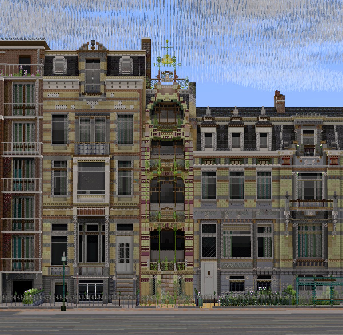 Maison Saint-Cyr, Square Ambiorix
#Minecraft  #Minecraftbuilds 
#minecraft建築コミュ
