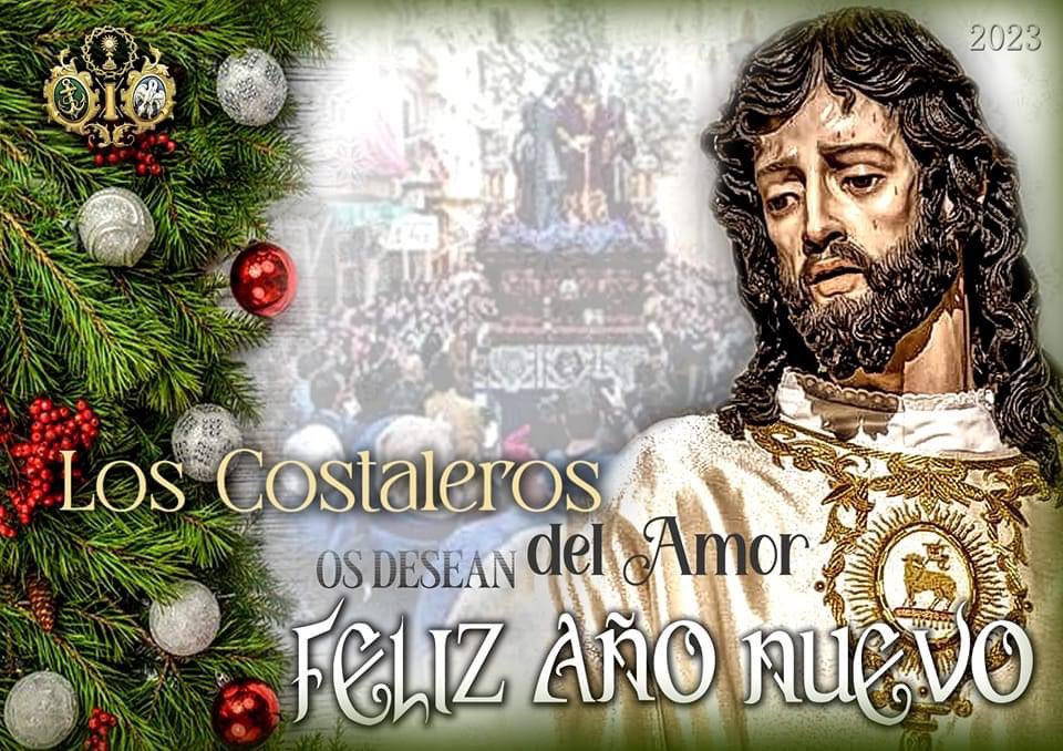 lagentedelAmor's tweet photo. Desde la Cuadrilla de Costaleros del Santísimo Cristo del Amor os queremos desear a todos un Feliz Año Nuevo.
Y que el 2023 sea un año lleno de AMOR.
💙💙💙 https://t.co/yrtC1oiW0F
