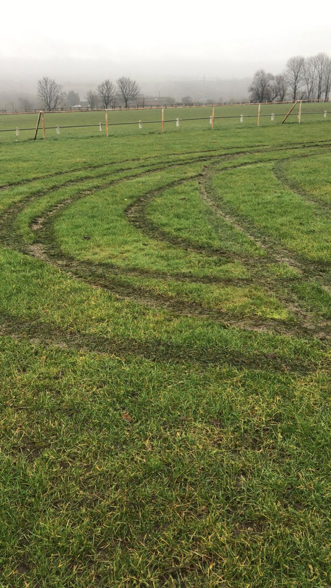 Once again our pitches have been  vandalised by vehicles, with no football for the past few weeks they were starting to repair ready for the restart. As always "the enemy within" deny children &amp; adults from our community the chance to play football 🤬🤬🤬