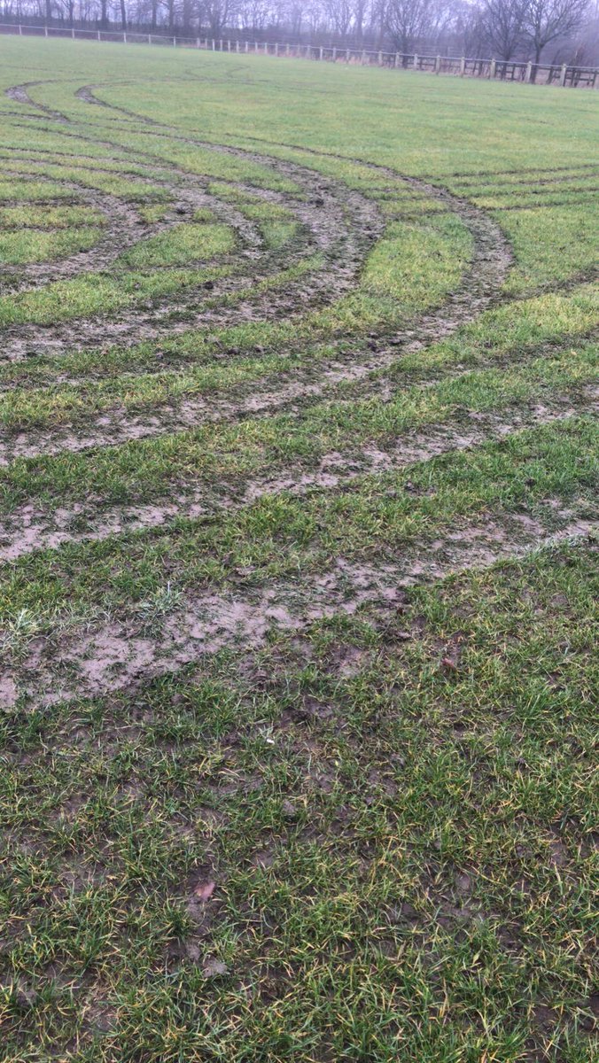 HCJFCOfficial's tweet photo. Once again our pitches have been  vandalised by vehicles, with no football for the past few weeks they were starting to repair ready for the restart. As always "the enemy within" deny children &amp; adults from our community the chance to play football 🤬🤬🤬 https://t.co/4aXFC5uaih
