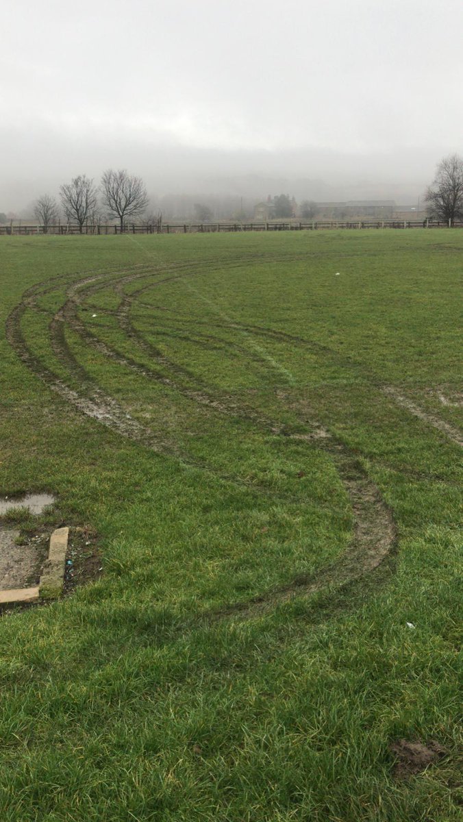 HCJFCOfficial's tweet photo. Once again our pitches have been  vandalised by vehicles, with no football for the past few weeks they were starting to repair ready for the restart. As always "the enemy within" deny children &amp; adults from our community the chance to play football 🤬🤬🤬 https://t.co/4aXFC5uaih