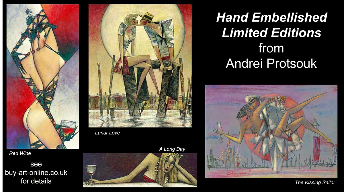 QuayArtPadstow's tweet photo. Unique hand embellished limited editions from Andrei Protsouk are in the gallery,
See the details ... https://t.co/o855glQp6y
#LimitedEditions #HandEmbellished #AndreiProtsouk https://t.co/Xx14OxA13n
