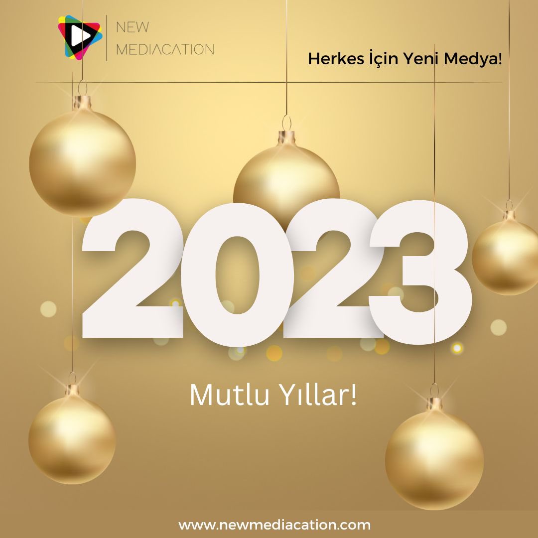 NMediacation's tweet photo. Neşeli kedi videoları kadar eğlenceli,
ş��kır şıkır sosyal medya postları kadar parlak bir yıl dileriz!

  #NewYear  #2023NewYear  #HappyNewYear #MutluYıllar https://t.co/L2coVWMqlH