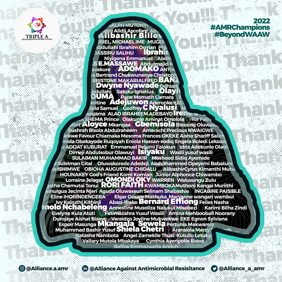 And finally, for 2022, we say a big thank you to all who have worked with us to make the vision a reality.

#beyond2022 #beyondWAAW we will continue to do more. 

See you all in 2023.

Retweet if you can find your name inside the image 🤗🤗
