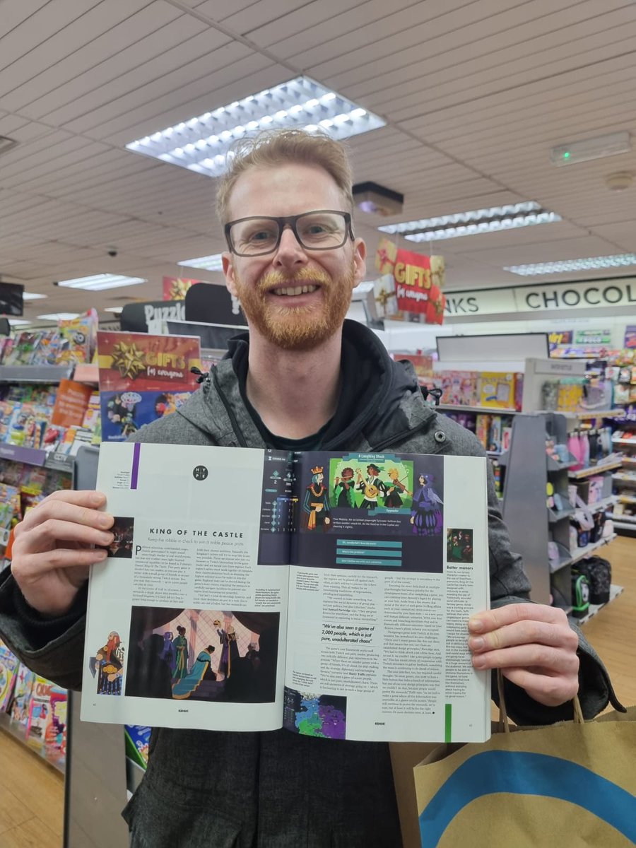 _DaveThings's tweet image. Excuse the stupid grin on my face. I've never had a game I've been a part of making appear in @edgeonline magazine before! King of the castle is available to wishlist right now bit.ly/TW-KOTC
@kotc_game