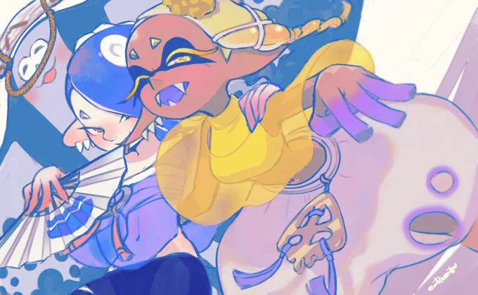 #今年も残りわずかなのでお気に入りの4枚を貼る絵も描いたしフレンドさんともたくさん遊べた楽しい1年でしたありがとうございました良いお年を! 