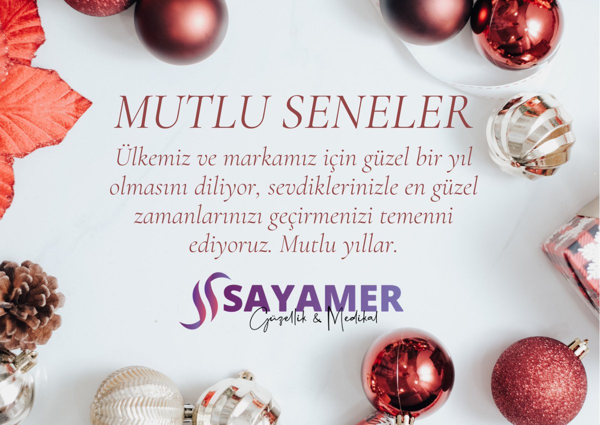 Ülkemiz ve markamız için güzel bir yıl olmasını diliyor, sevdiklerinizle en güzel zamanlarınızı geçirmenizi temenni ediyoruz. Mutlu yıllar. 
#sayamer #yeniyıl #mobilmasaj #ofismasajı #ofismasaji #hoşgeldin2023