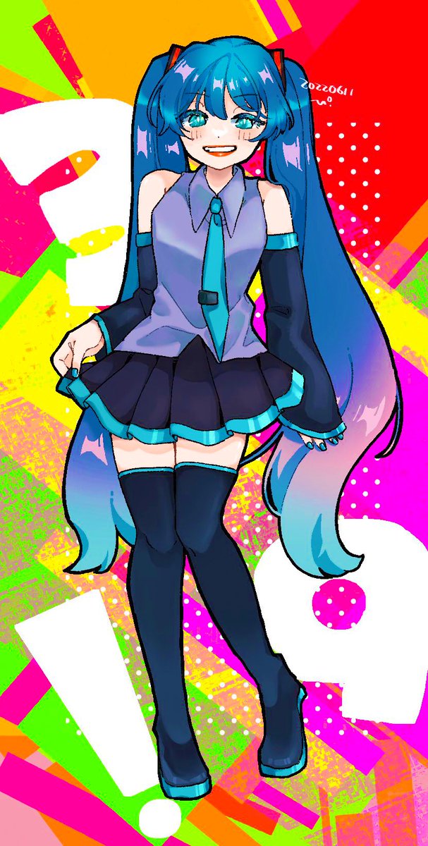 初音ミク 「#今年も残りわずかなのでお気に入りの4枚を貼る一次・二次両方盛りだくさんの1年で」|ぴのイラスト