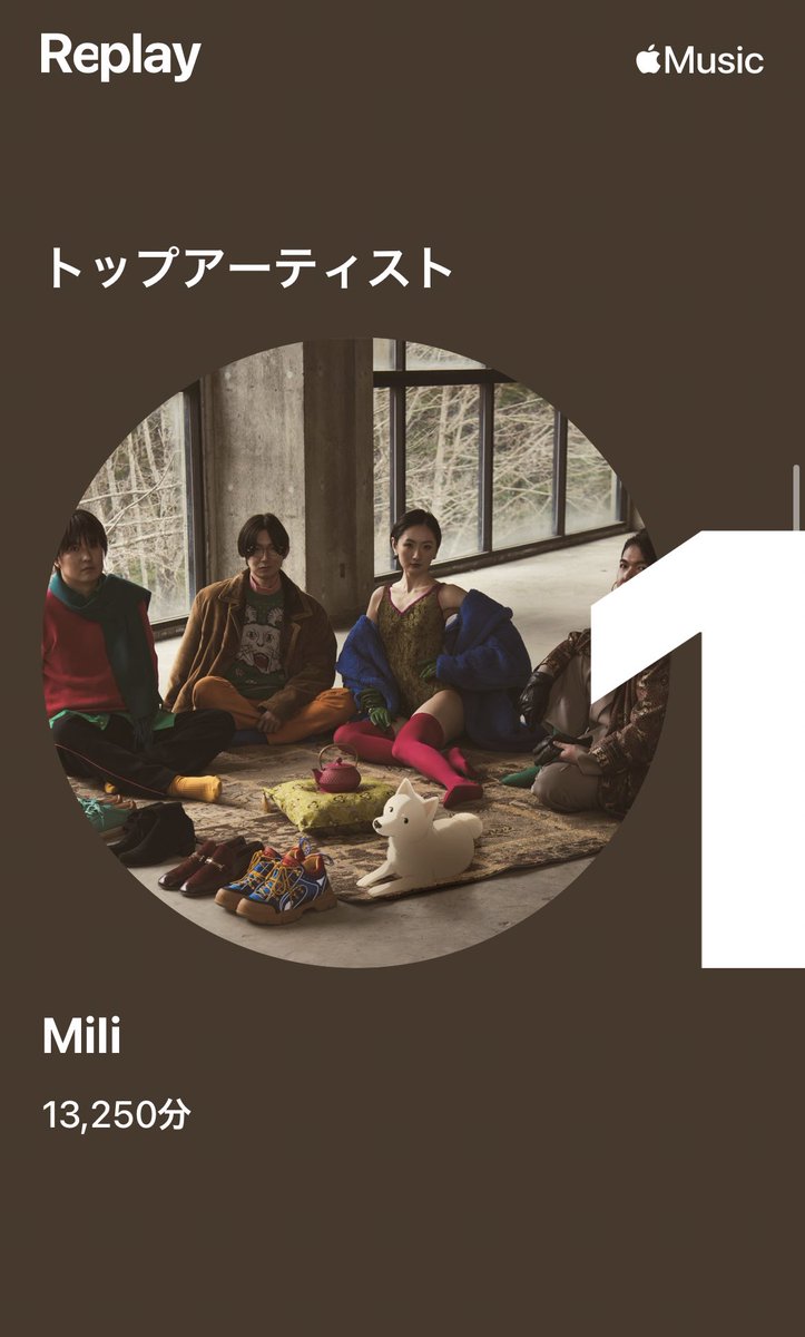 craftbear_391's tweet photo. ちなみに今年の聞いた曲のハイライト。
miliさんがダントツで1位です。
2位はサカナクションさんで1,370分。
差がすごい、差が。
高校の頃からの支え。良い曲すぎる。
TOP100リスナーはマジで嬉しい。
これからも応援してます。
ずっと聴きます!
#Mili #ToKillaLivingBook
#AppleMusicReplay2022 https://t.co/8wr2oBfKAp