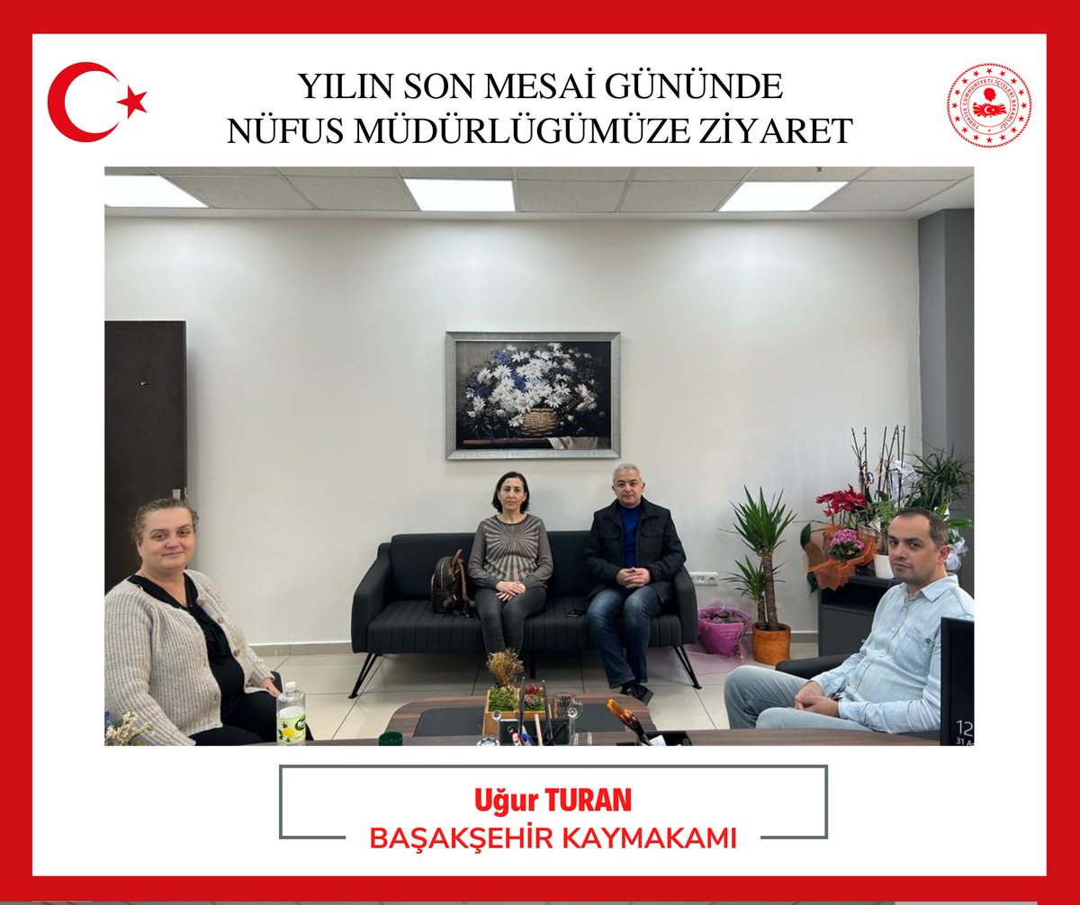 Yılın son mesai gününde,

Kaymakamımız Sn Uğur TURAN ve eşi Sn Nihal TURAN

Nüfus Müdürlüğümüzü ziyaret ederek başarılı çalışmalarından dolayı Nüfus Müdürümüzü ve personelimizi tebrik etti, kendilerinin yeni yıllarını kutladı.

<a href="/ugurturan68/">Uğur Turan</a>
<a href="/BaharYI33582547/">Bahar YILDIRIM</a>