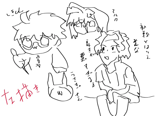 左描き
暇だったから 