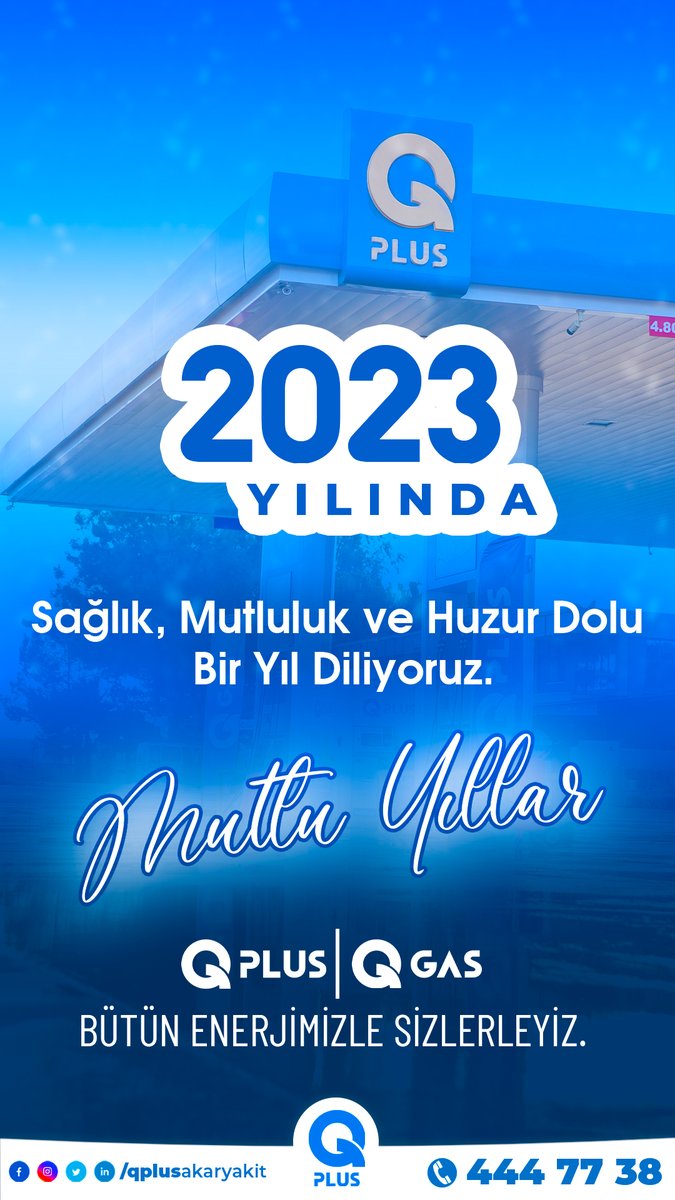 QPUS | QGAS Ailesi Olarak Sağlık, Mutluluk ve Huzur Dolu Bir Yıl Diliyoruz.