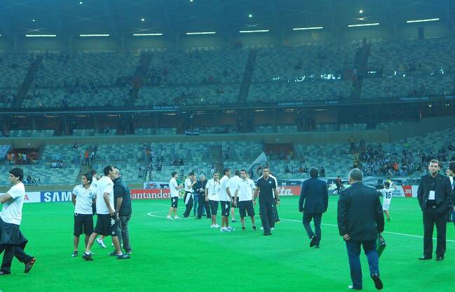 Reconocimiento del campo de juego, previo a La Final de la Copa Bridgestone Libertadores.

📌Estadio Mineirao, 23/7/13