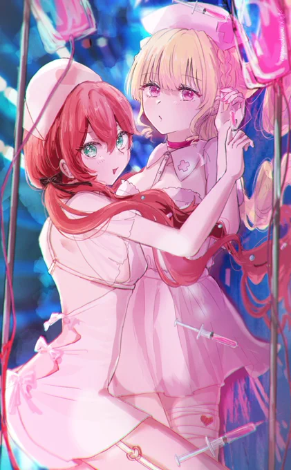 #2022年自分が選ぶ今年の4枚 オリジナルキャラデザ編今年は描いた絵を曲にしていただけたり、推し百合カプが増えて最高最高だった〜〜〜〜〜〜〜〜!!!!! 